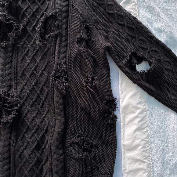 Distressed knit sweater - Picture 3 of 3